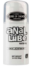 Anal Lube - Natural Lubricant - 3.4 Oz. Bulk