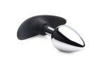 Dark Invader Metal and Silicone Anal Plug - Medium -