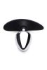 Dark Invader Metal and Silicone Anal Plug - Medium -