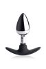 Dark Invader Metal and Silicone Anal Plug - Medium -