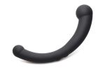 10X Vibra-Crescent Silicone Dual Ended Dildo - Black