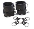 5 Piece Hog Tie And Cuff Set - Black