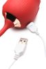 Bloomgasm Romping Rose Suction And Thrusting Vibrator - Red