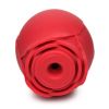 Mystic Rose Sucking And Vibrating Silicone Rose - Red
