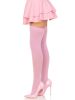 Opaque Nylon Thigh Highs - One Size - Pink