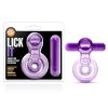 Play With Me - Lick It - Vibrating Double Strap Cockring - Purple