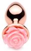 Pink Rose Gold Anal Plug - Small