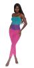 Seamless Mesh Bodystocking - Os - Neon Rainbow