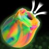 Glow Rose Glow-in-the-Dark Rose Clit Stimulator - Rainbow