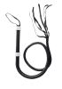 Rhinestone Handle Whip - Black