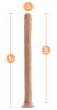 Dr. Skin - 19 Inch Dildo - Beige