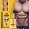 Natural Bee Venom Extract Men Chest Skin Firming Oil, Gentle Nourishing Anti-Sagging Moisturizing Body Massage Oil