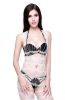 Blancho SE-142-WHITE Mesh Hole Open Crotch Body Stocking - White - Medium