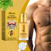 Natural Bee Venom Extract Men Chest Skin Firming Oil, Gentle Nourishing Anti-Sagging Moisturizing Body Massage Oil