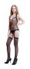 Blancho SE-131 Sexy Black Sheer Mesh Cami Body Stocking With Lace Detail - Black - Medium