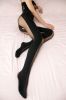 Blancho SE-133 Sexy Sheer Body Stocking With Special Stripe Design - Black - Medium