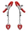 Charmed Heart Padlock Nipple Clamps