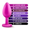 Luxe - Bling Plugs Training Kit - Pink with White Gems