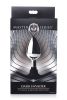 Dark Invader Metal and Silicone Anal Plug - Medium -