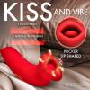Plump Kiss Sucking And Vibrating Clitoral Stimulator - Red