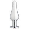 Cloud 9 Novelties Gems Silver Chrome Tall Plug - Medium