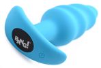 21X Silicone Swirl Plug With Remote - Blue