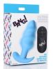 21X Silicone Swirl Plug With Remote - Blue