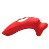 Plump Kiss Sucking And Vibrating Clitoral Stimulator - Red