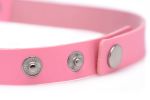 Dark Heart Chrome Heart Choker - Pink