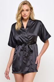 1947 Getting Ready Robe (Color: black, size: 2X)