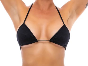 Minimal Strap Triangle Bikini Top (Color: Fuchsia)