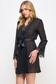 2493 Vivian Robe (Color: black, size: L/XL)