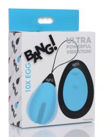 Bang (Option: 10x Silicone Vibrating Egg  Blue)
