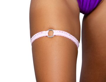 O-Ring Scrunch Garter (Color: neon-green)