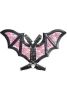 Black/Red Faux Leather & Lace Wing Harness