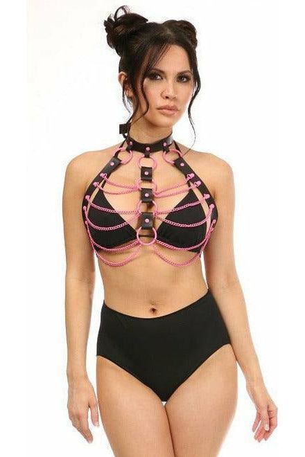 Candy Collection - Pink Chain Harness (Size: Regular)