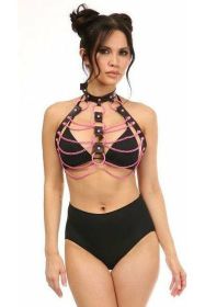 Candy Collection - Pink Chain Harness (Size: Regular)