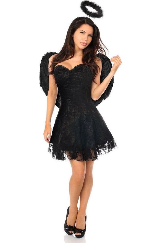 Lavish 3 PC Dark Angel Corset Dress Costume (Size: Small)