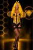 Lavish 4 PC Clear Bee Corset Costume
