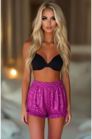 LIMITED EDITION Fuchsia Sequin Bloomers (Size: Regular)