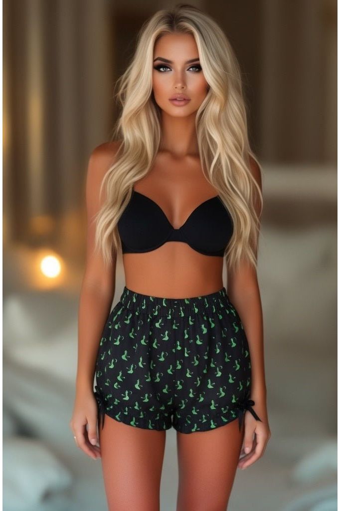 LIMITED EDITION Green Witches Crepe Bloomers (Size: Regular)