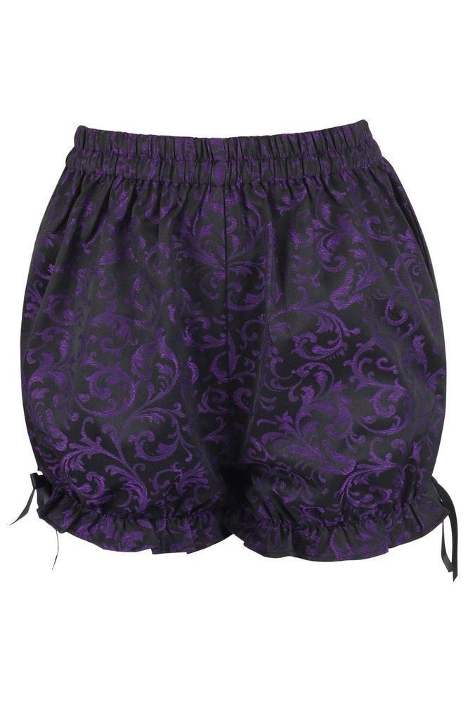 Purple/Black Brocade Bloomers (Size: Regular)