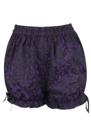 Purple/Black Brocade Bloomers (Size: Regular)
