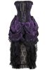 LIMITED EDITION Top Drawer Steel Boned Purple w/Black Lace Bustle Corset Dress