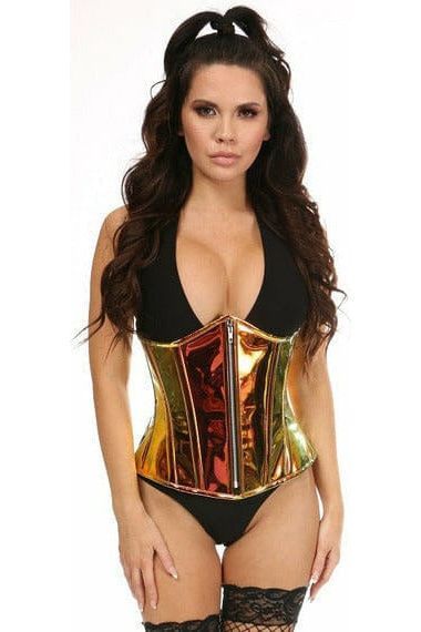 Top Drawer Sunset Holo Steel Boned Underbust Corset (Size: Small)